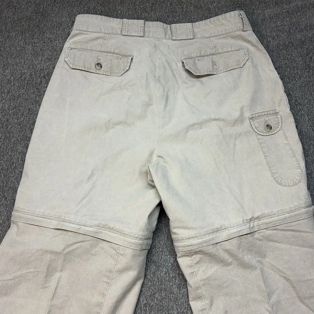 VTG 80s Banana Republic Safari Travel Convertible Cargo Pants Men's 34x32 Hiking
